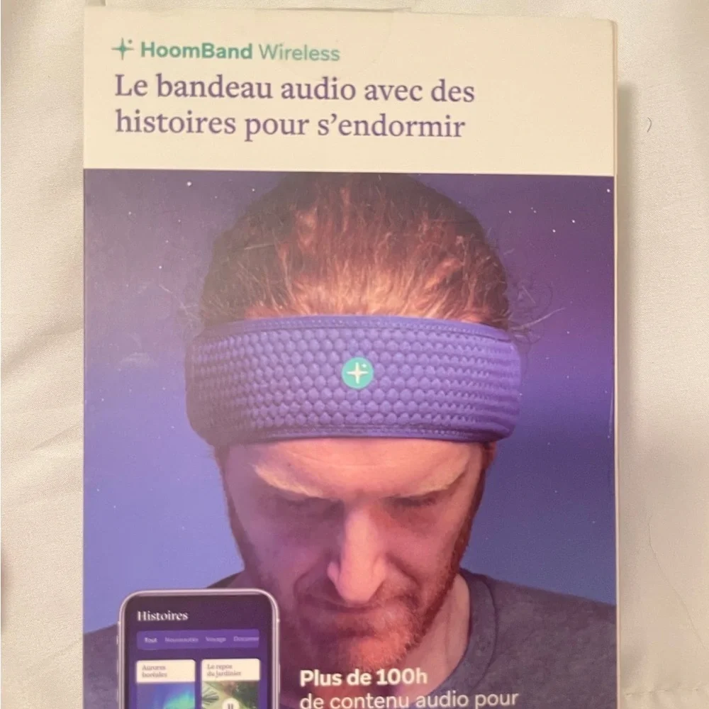 HoomBand Wireless Audio Headband - earbuds